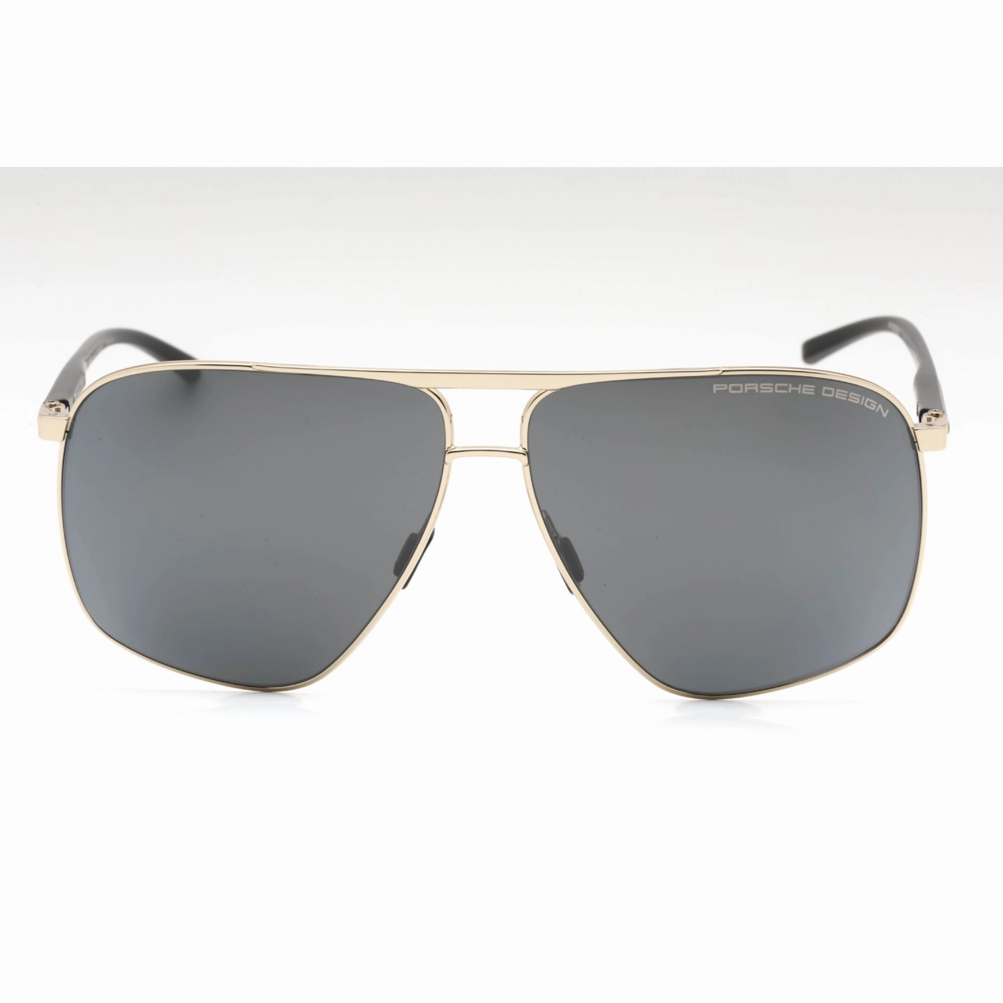 Porsche Men's Sunglasses - Light Gold/Black Metal Navigator Full Rim Frame | P8933 B