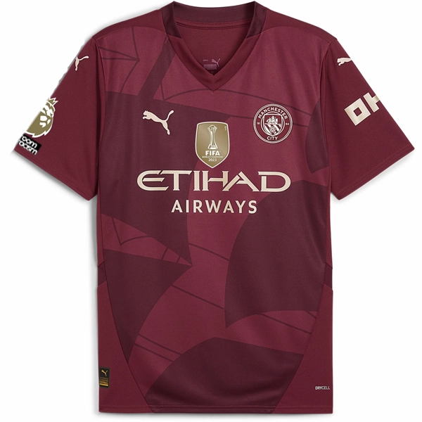 Puma Manchester City Erling Haaland Third Jersey w/ EPL   No Room For Racism   Club World Cup Patches24/25 (Dark Jasper)