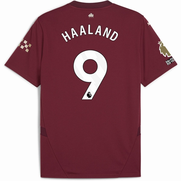 Puma Manchester City Erling Haaland Third Jersey w/ EPL   No Room For Racism   Club World Cup Patches24/25 (Dark Jasper)