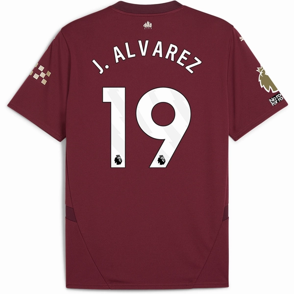 Puma Manchester City Julian Alvarez Third Jersey w/ EPL   No Room For Racism   Club World Cup Patches24/25 (Dark Jasper)