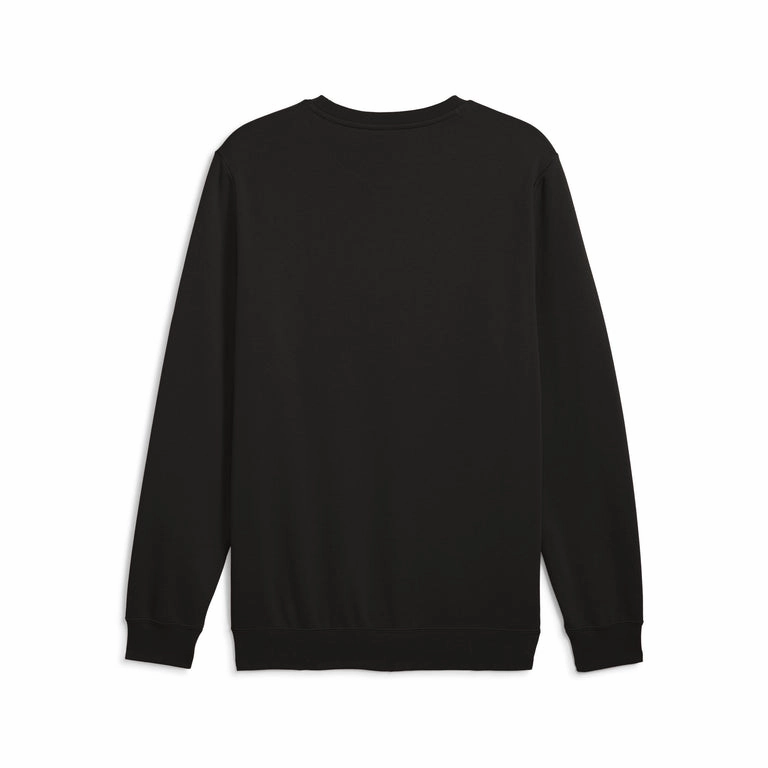 PUMA MEN'S ESSENTIALS 2COLOUR LOGO FLEECE BLACK SWEATER