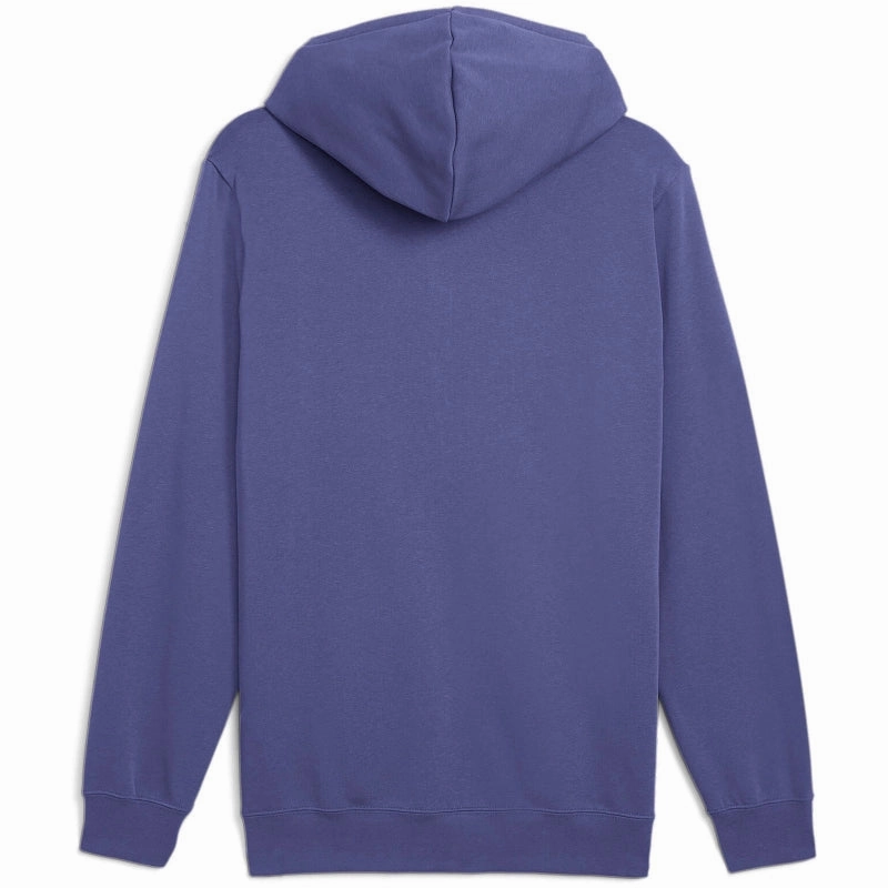 PUMA MEN'S ESSENTIALS LOGO TWO TONE FLEECE PURPLE HOODIE