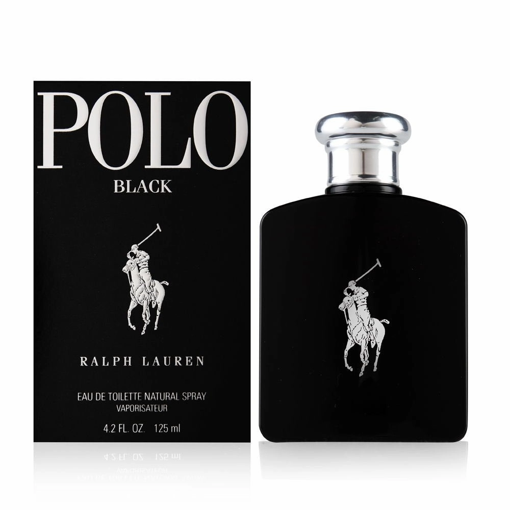 Ralph Lauren Polo Black for Men - 4.2 Ounce EDT Spray