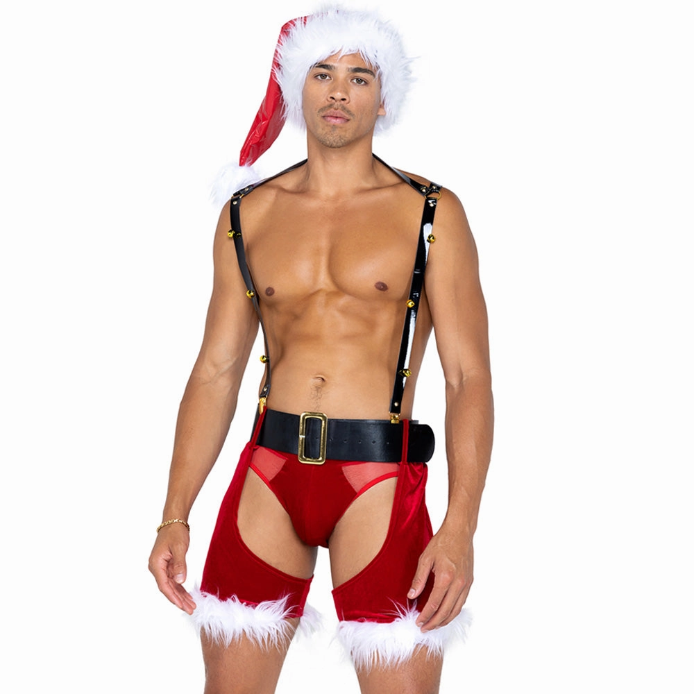 Roma Naughty St. Nick Suspender & Chaps Costume Set