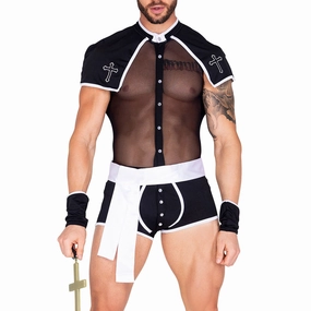Roma Sinful Confession 3-Piece Priest Costume