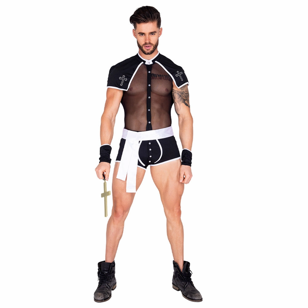 Roma Sinful Confession 3-Piece Priest Costume