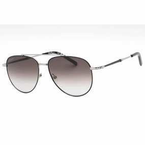 Salvatore Ferragamo Men's Sunglasses - Black/Light Ruthenium Metal Frame | SF226S 086