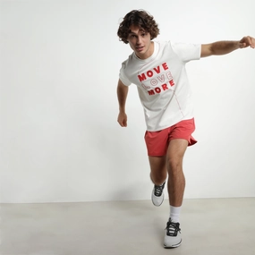 Short de sport homme en matière aérée Rouge Dim Move