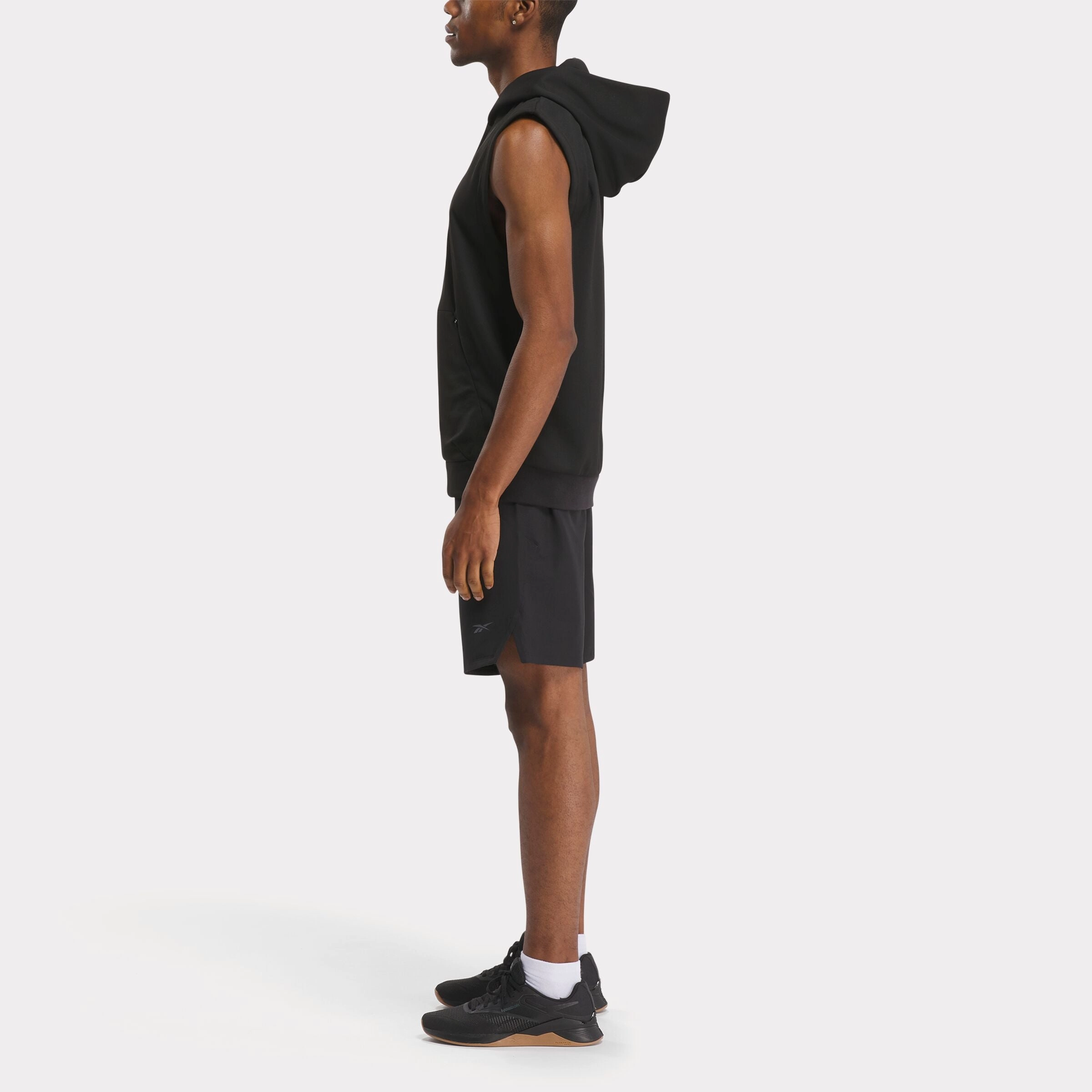 Strength Sleeveless Hoodie Black