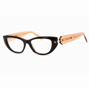 Swarovski Men's Eyeglasses - Full Rim Cat Eye Dark Havana Plastic Frame | SK5476 052