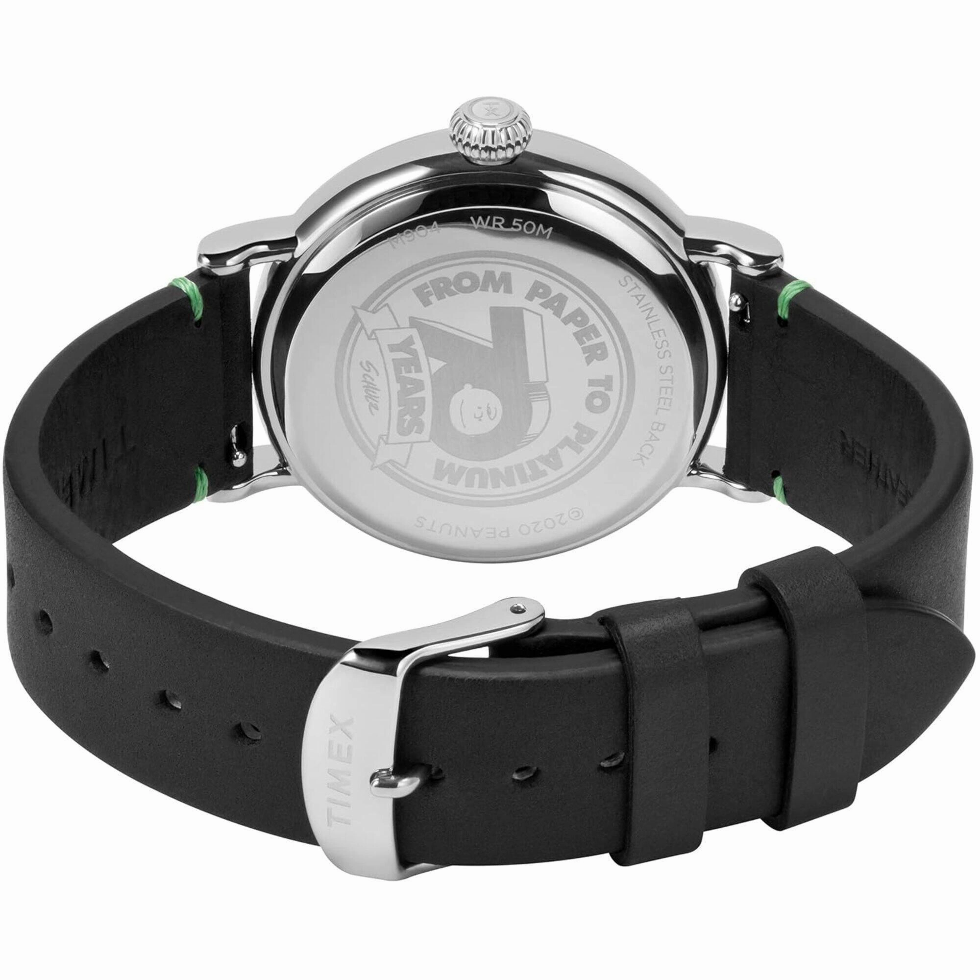 Timex Men's Watch - Standard Peanuts Snoopy Take Care Leather Strap | TW2V32700JR