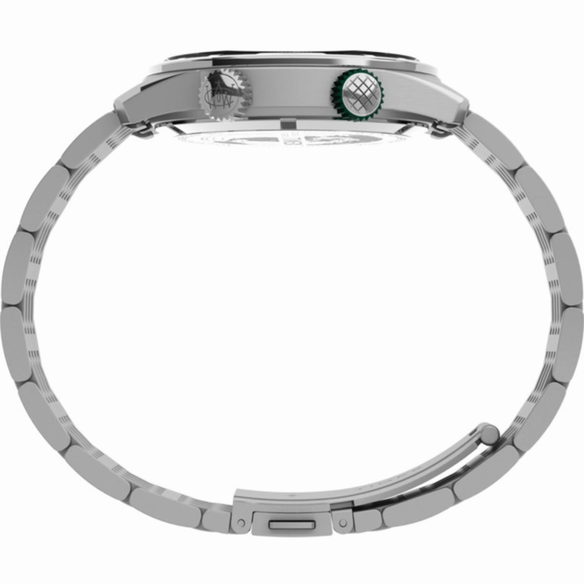 Timex Men's Watch - The Waterbury Black Dial Stainless Steel Bracelet | TW2V49700