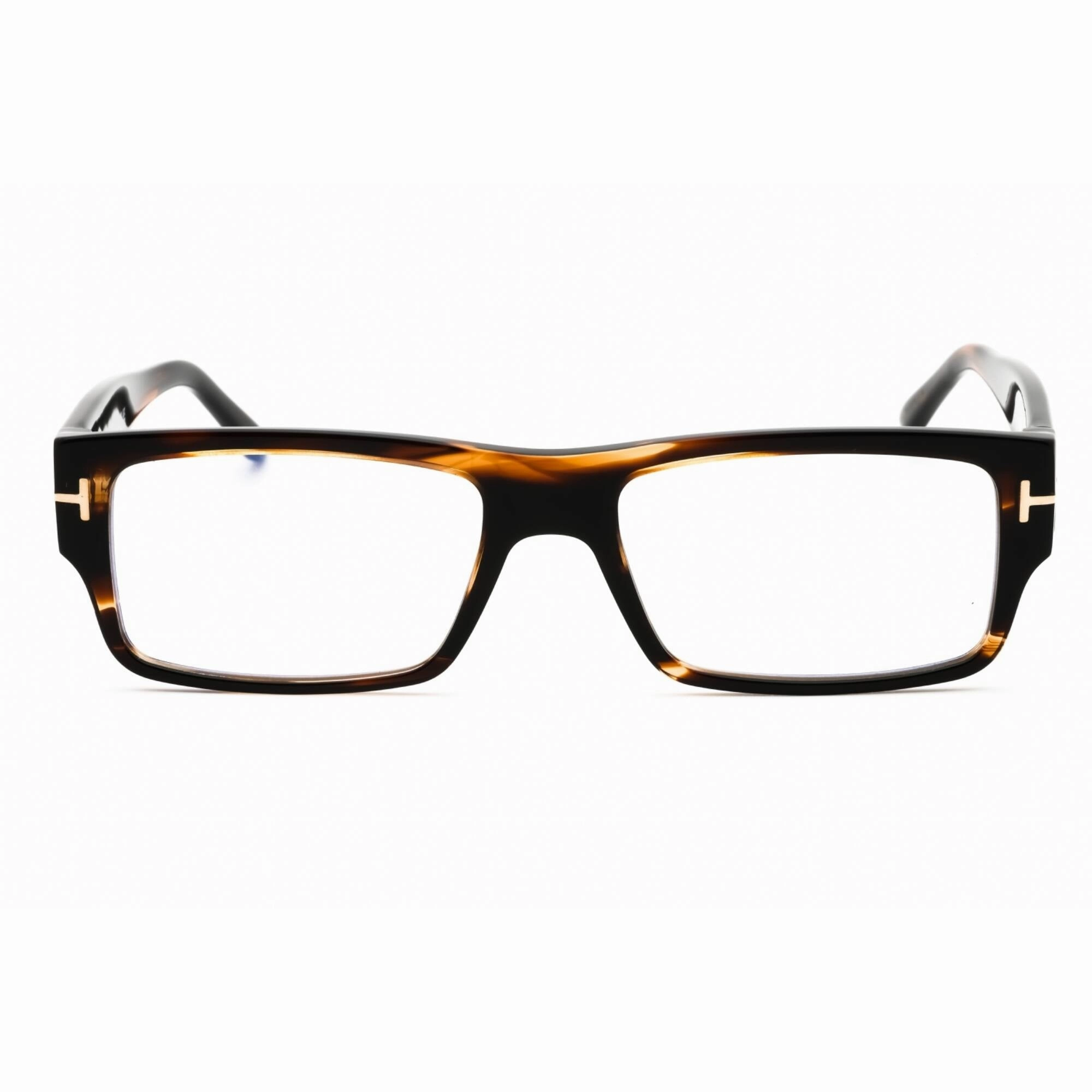 Tom Ford Men's Eyeglasses - Dark Brown/Other Rectangular Full Rim Frame | FT5835-B 050