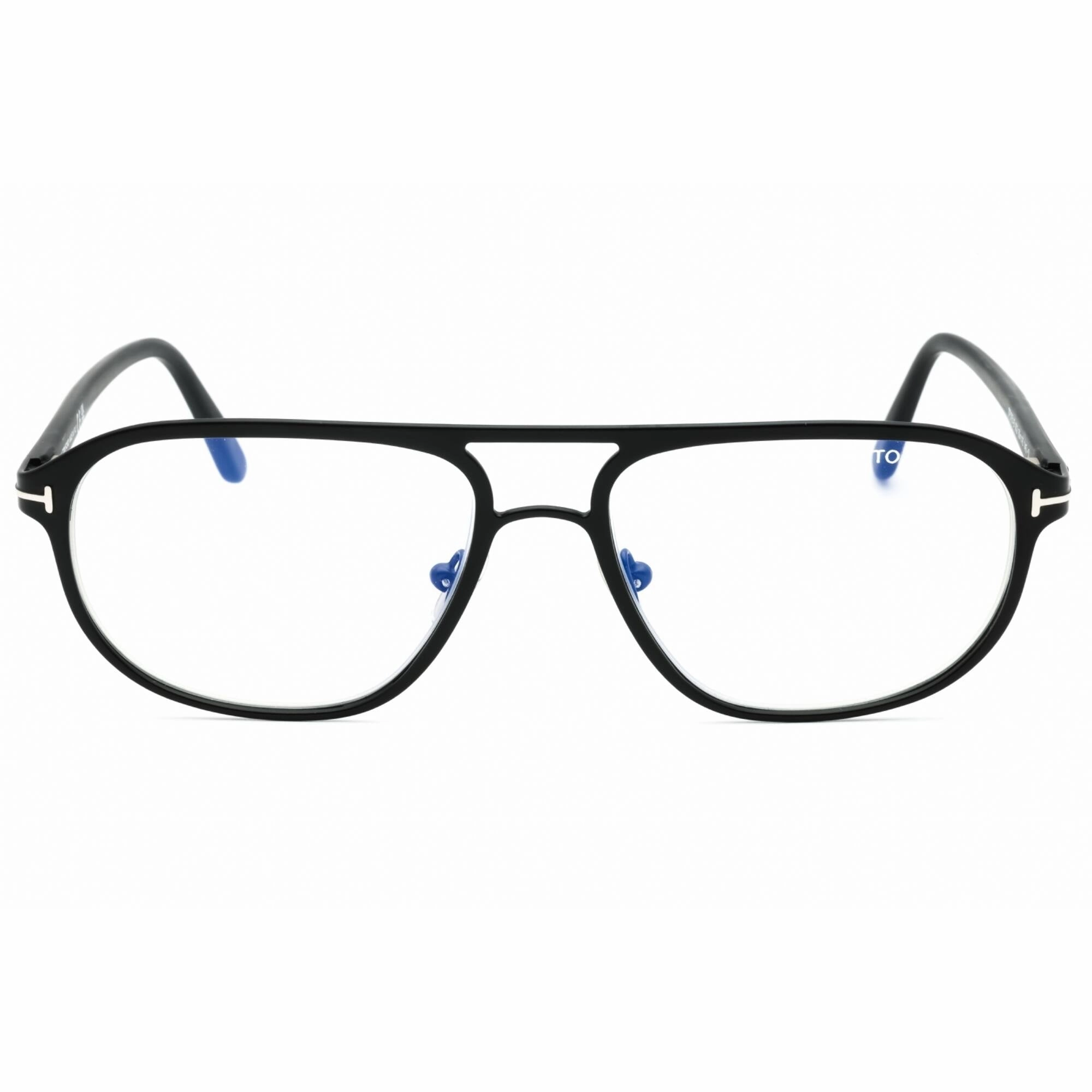 Tom Ford Men's Eyeglasses - Matte Black Metal Aviator Full Rim Frame | FT5751-B 002