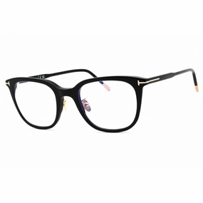 Tom Ford Men's Eyeglasses - Shiny Black Acetate Cat Eye Full Rim | FT5776-D-B 001