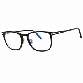 Tom Ford Men's Eyeglasses - Shiny Black Acetate Rectangular Full Rim | FT5699-B 001