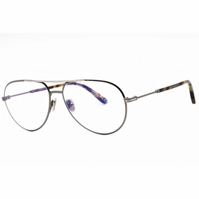Tom Ford Men's Eyeglasses - Shiny Gunmetal Metal Full Rim Frame | FT5829-B 008