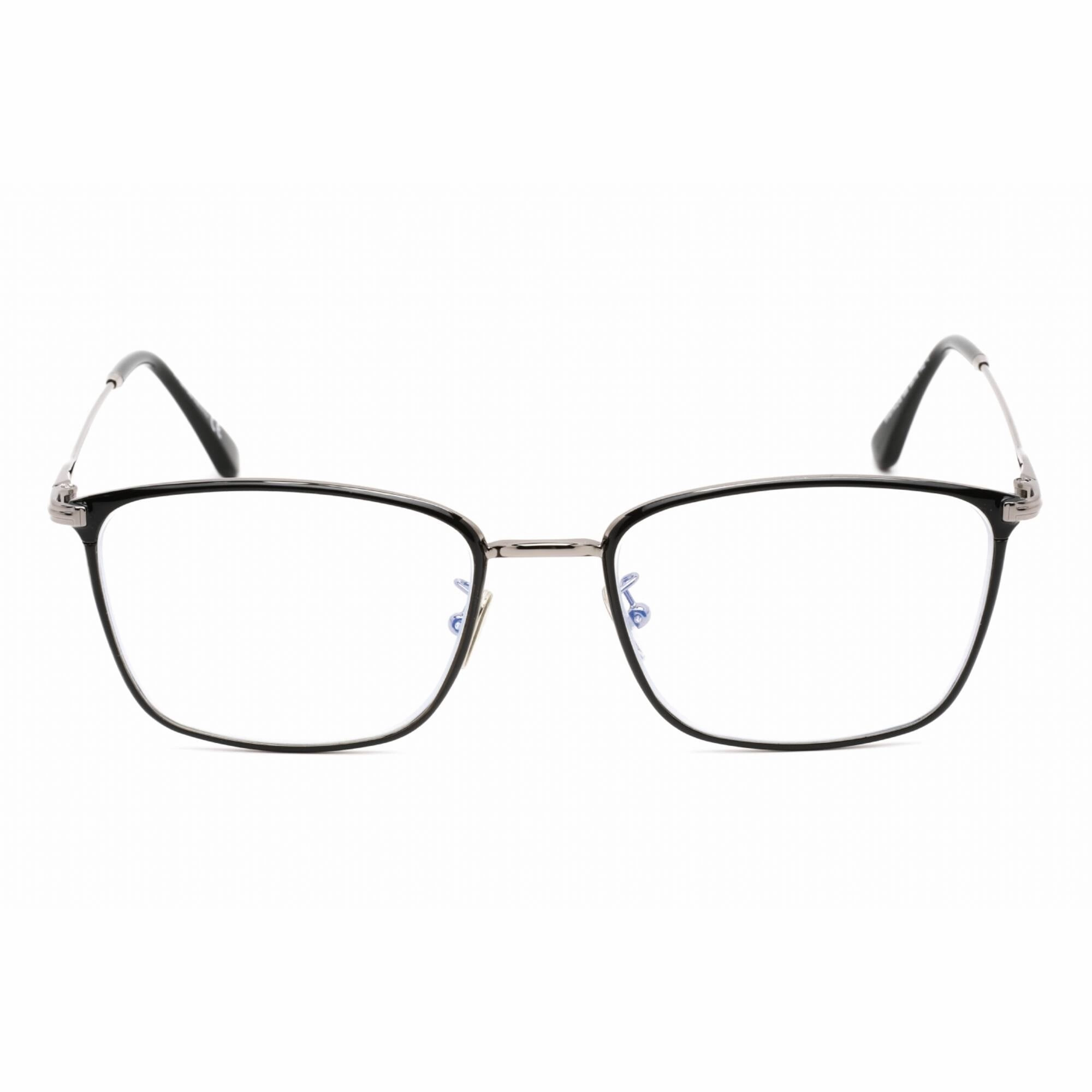 Tom Ford Men's Eyeglasses - Shiny Gunmetal Metal Rectangular Frame | FT5774-D-B 008