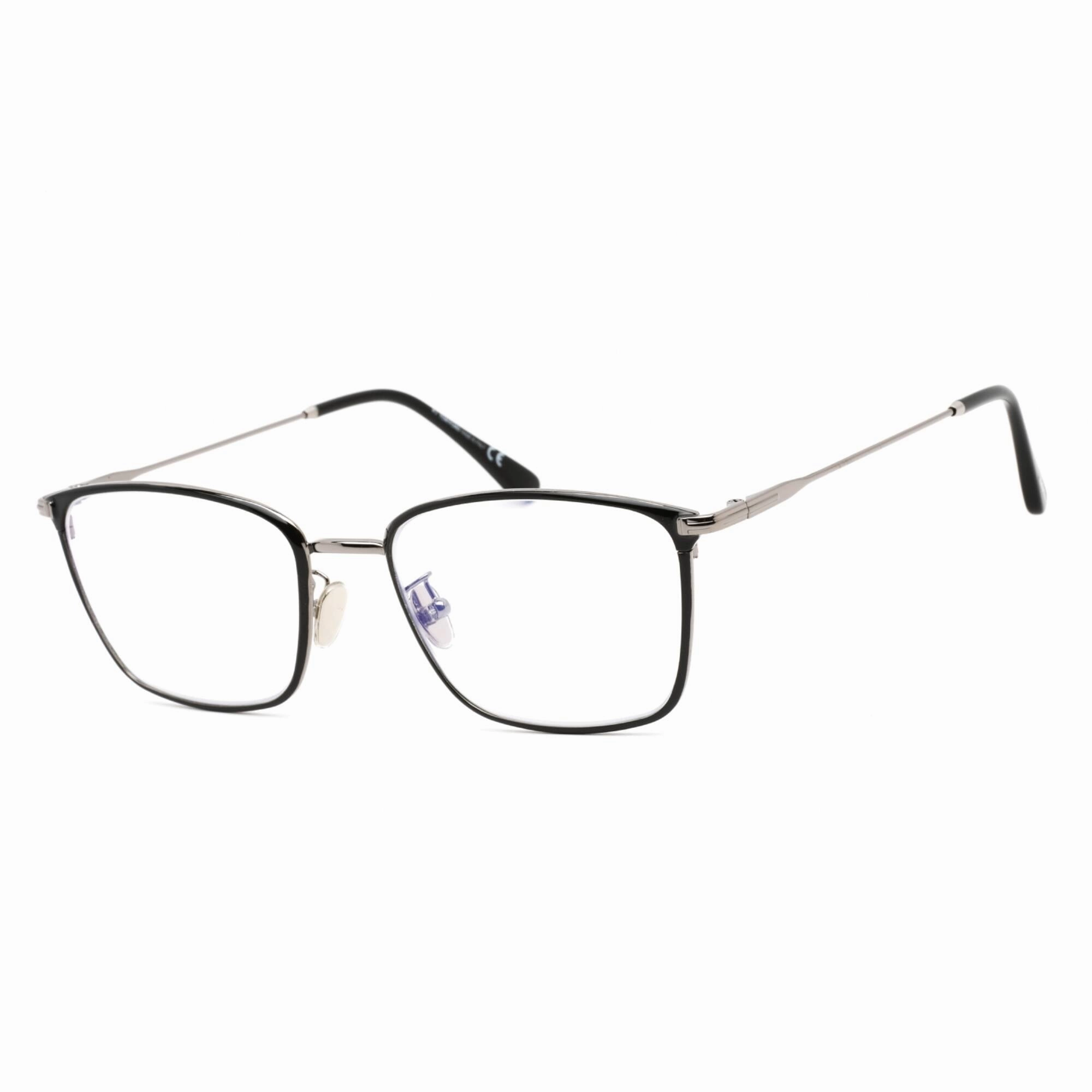 Tom Ford Men's Eyeglasses - Shiny Gunmetal Metal Rectangular Frame | FT5774-D-B 008