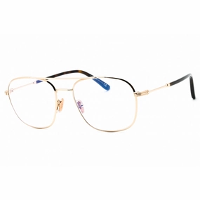 Tom Ford Men's Eyeglasses - Shiny Rose Gold Full Rim Navigator Frame | FT5830-B 028