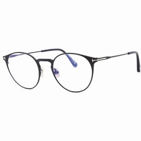 Tom Ford Men's Sunglasses - Matte Blue Metal Round Full Rim Frame | FT5798-B 091
