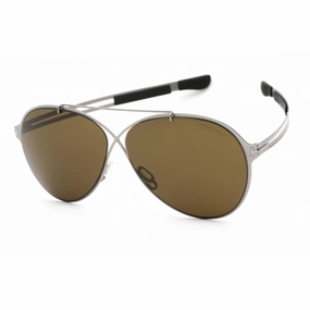 Tom Ford Men's Sunglasses - Shiny Light Ruthenium Metal Aviator Frame | FT0828 14J