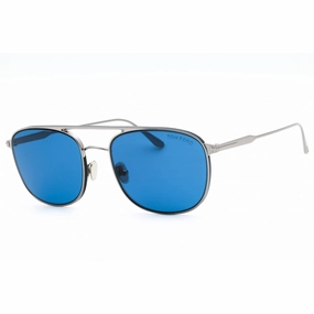 Tom Ford Men's Sunglasses - Shiny Light Ruthenium Metal Navigator Frame | FT0827 14V
