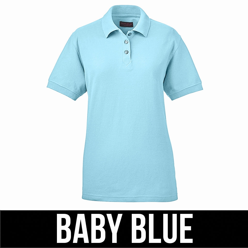 UltraClub Ladies' Whisper Pique Polo