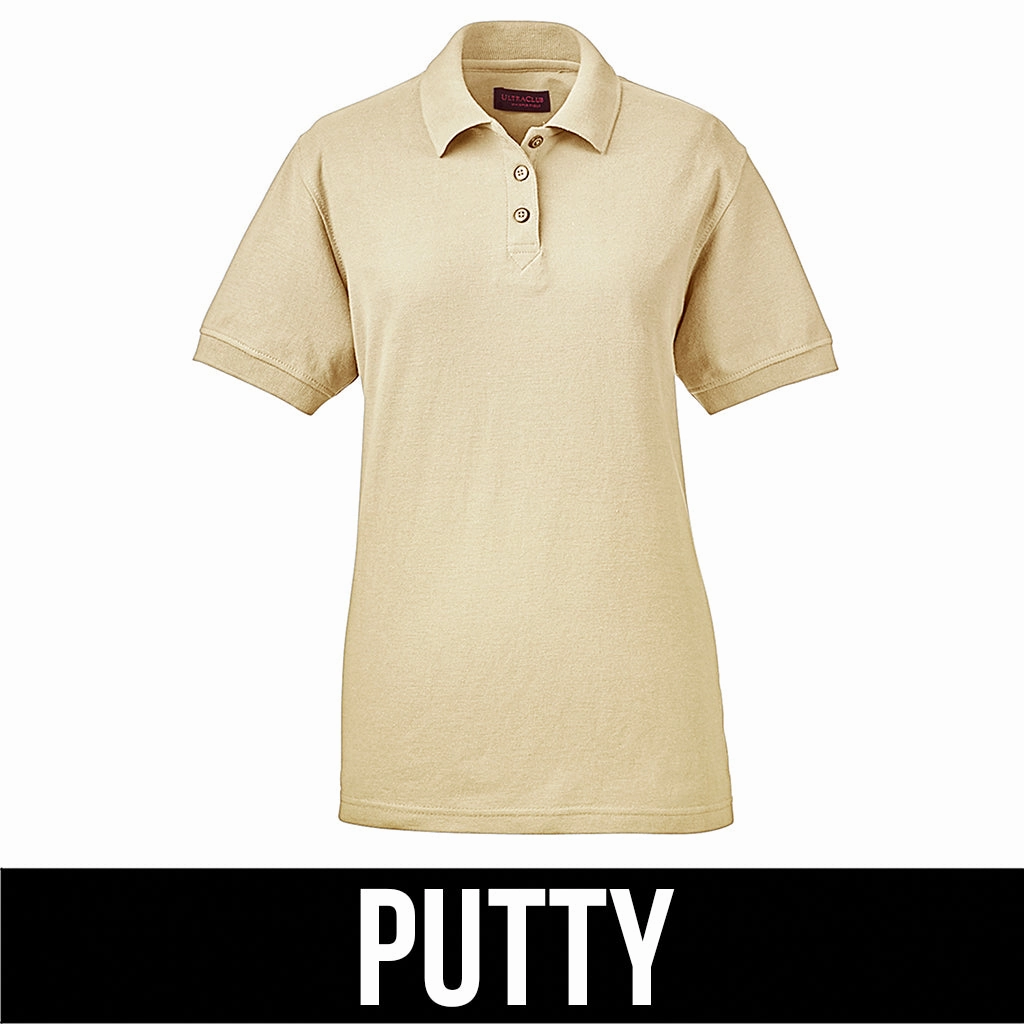 UltraClub Ladies' Whisper Pique Polo