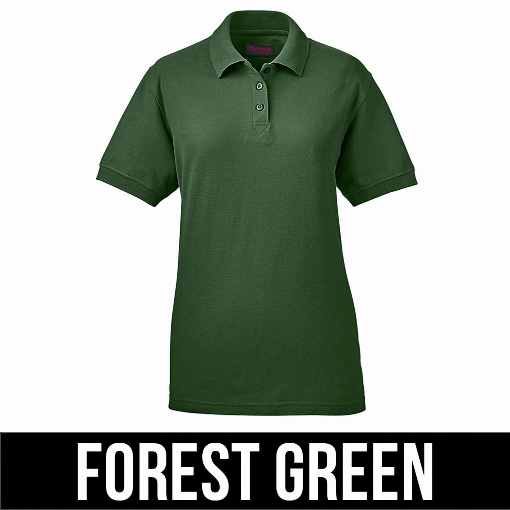 UltraClub Ladies' Whisper Pique Polo