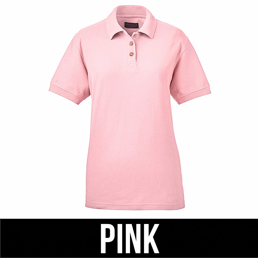 UltraClub Ladies' Whisper Pique Polo