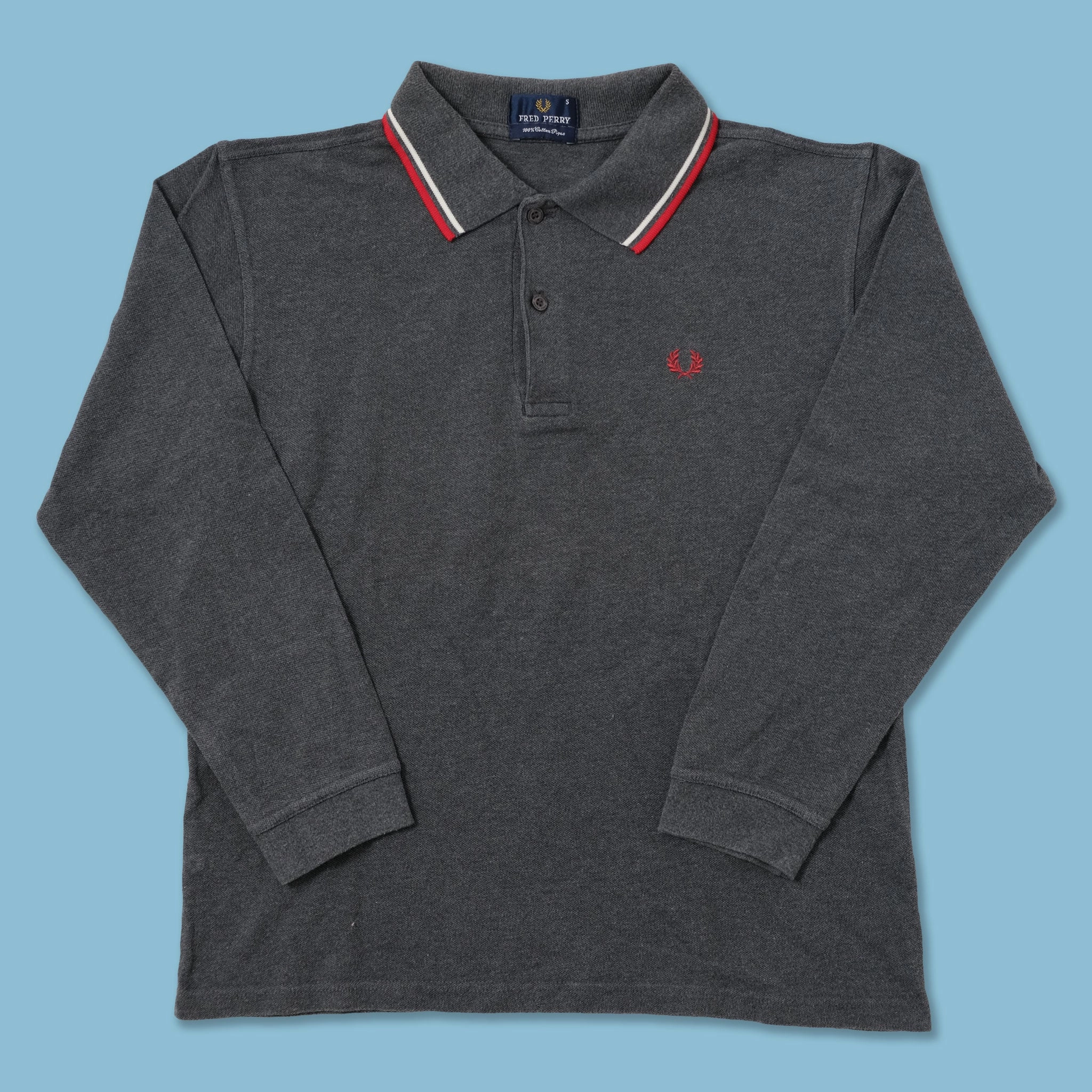 Vintage Fred Perry Long Polo Small