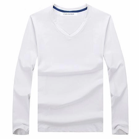 West Louis™ Cotton Male Long Sleeves V-Neck Shirt