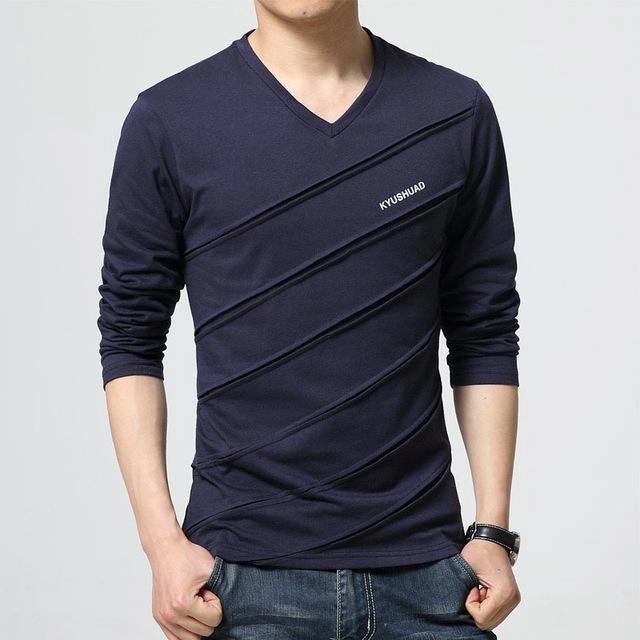 West Louis™ Designer Made V Collar T Shirt