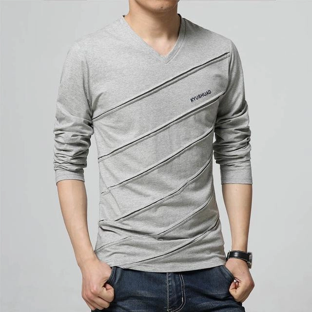 West Louis™ Designer Made V Collar T Shirt
