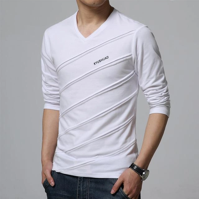 West Louis™ Designer Made V Collar T Shirt