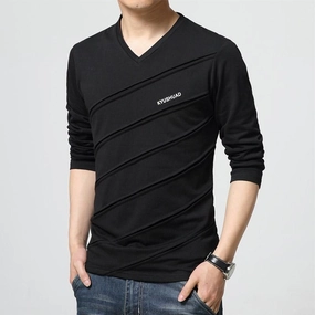 West Louis™ Designer Made V Collar T Shirt
