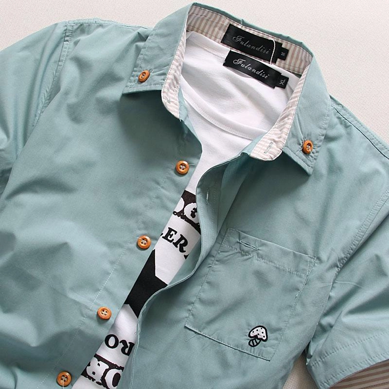 West Louis™ Embroidery Short Sleeve Color Shirts