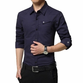 West Louis™ High Quality Summer Dress Shirt