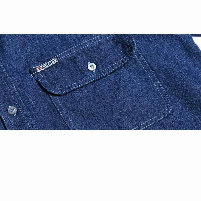 West Louis™ Men's Fashion Denim Shirt
