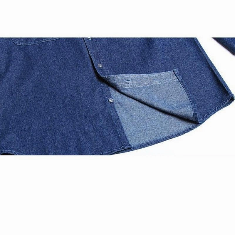 West Louis™ Men's Fashion Denim Shirt