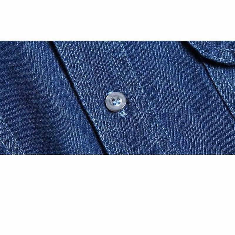 West Louis™ Men's Fashion Denim Shirt