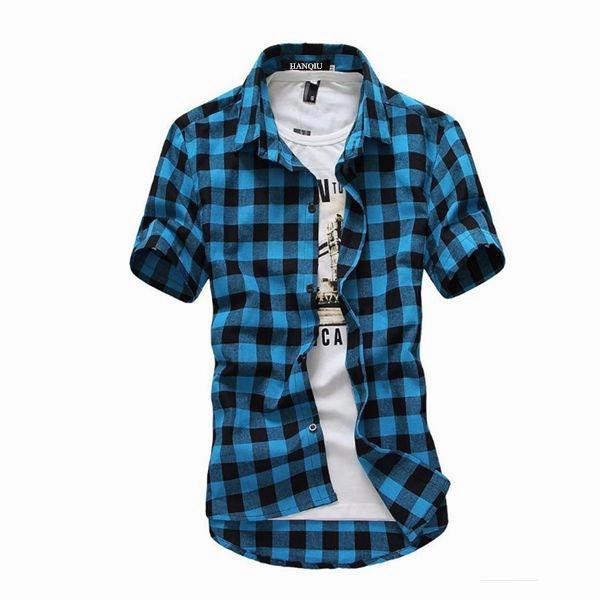 West Louis™ Red And Black Plaid Shirt