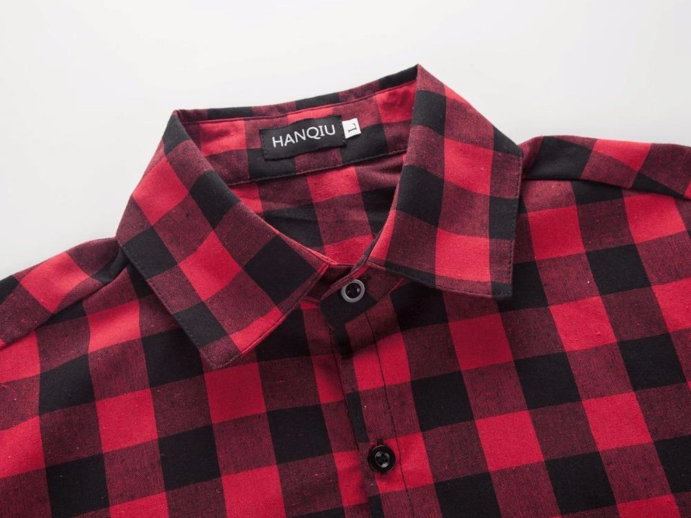 West Louis™ Red And Black Plaid Shirt