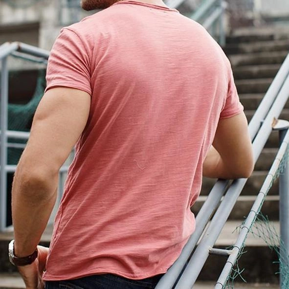West Louis™ V-Neck Slim Fit Pure Cotton T-shirt