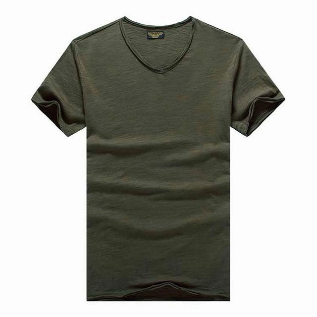 West Louis™ V-Neck Slim Fit Pure Cotton T-shirt