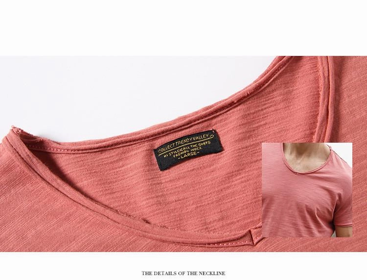 West Louis™ V-Neck Slim Fit Pure Cotton T-shirt