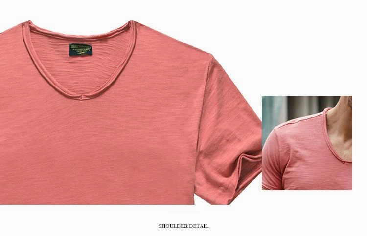 West Louis™ V-Neck Slim Fit Pure Cotton T-shirt