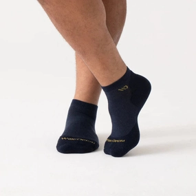 Wide Open Men's Solid Midweight No Show Sock