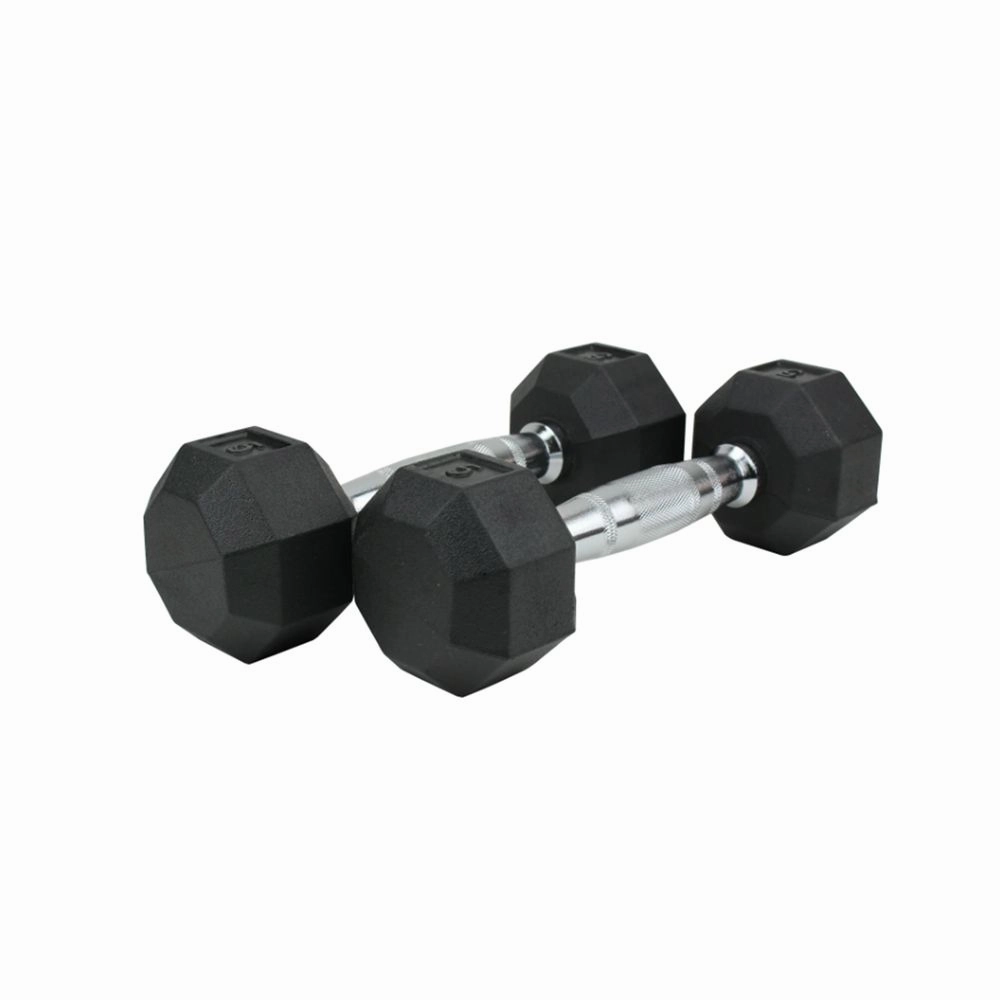 Xprt Fitness DF018RB05 Rubber Coated Hex Dumbbells 5 Lbs Pair
